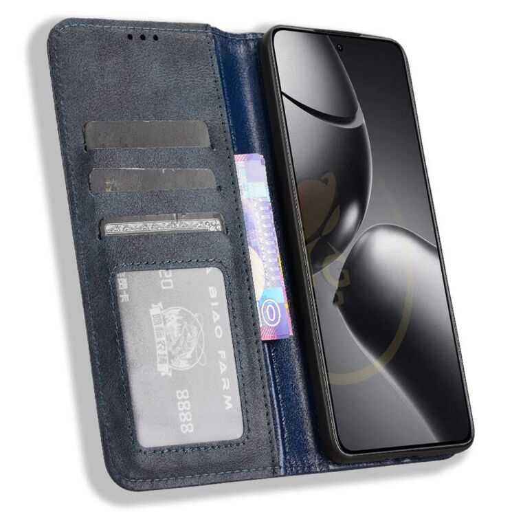 Чехол Deexe Retro Style для Xiaomi 14T - Blue: фото 2 из 7