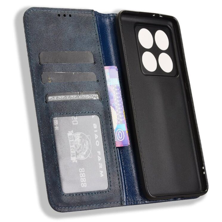 Чехол Deexe Retro Style для Xiaomi 14T - Blue: фото 4 из 7