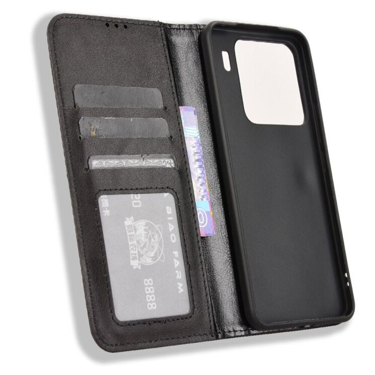 Чохол Deexe Retro Style для Xiaomi 15 Pro - Black: фото 2 з 7