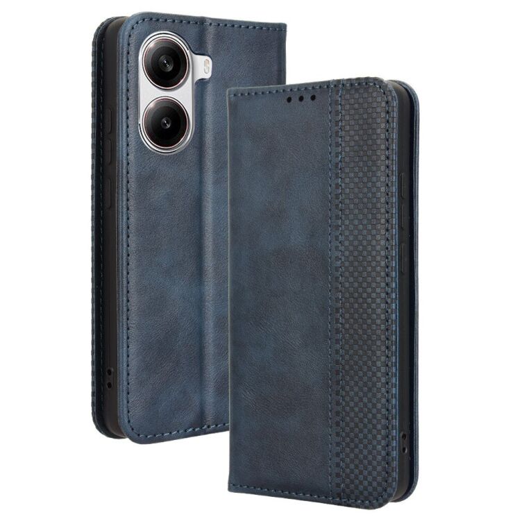 Чохол Deexe Retro Style для Xiaomi Poco X7 Pro - Blue: фото 1 з 15