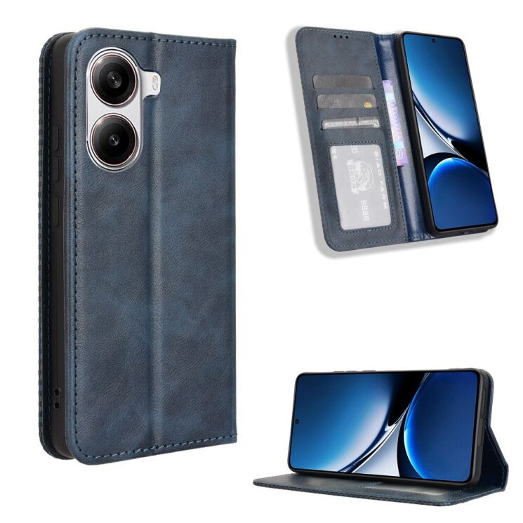 Чохол Deexe Retro Style для Xiaomi Poco X7 Pro - Blue: фото 2 з 15