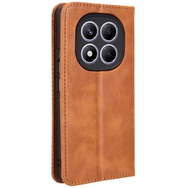 Чехол Deexe Retro Style для Xiaomi Redmi Note 14 Pro - Brown: фото 6 из 7