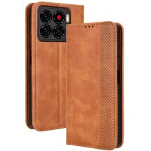 Чехол-книжка Deexe Retro Style для ZTE Blade A56 - Brown: фото 1 из 18