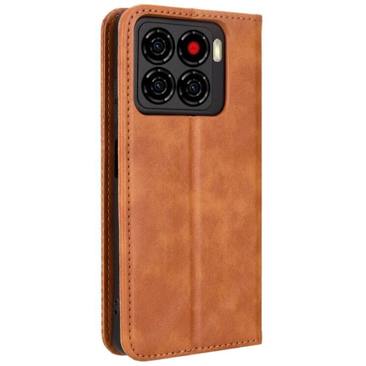 Чехол-книжка Deexe Retro Style для ZTE Blade A56 - Brown: фото 8 из 18