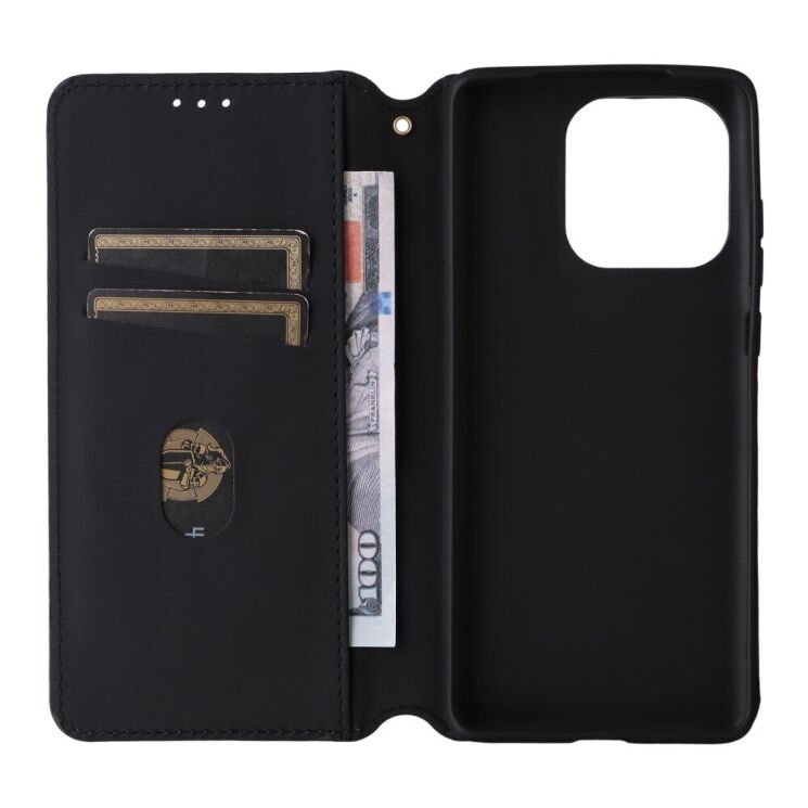 Чехол Deexe Rhombus Book для Motorola Edge 60 / Edge 60 Fusion - Black: фото 3 из 10