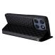 Чехол Deexe Rhombus Book для Motorola Edge 60 / Edge 60 Fusion - Black (379608B). Фото 5 из 10