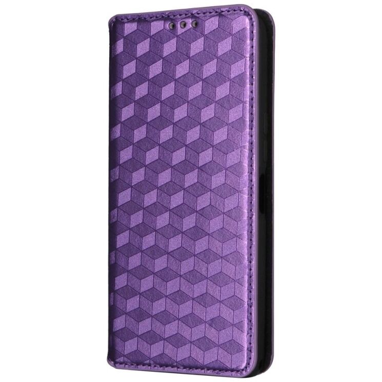 Чехол Deexe Rhombus Book для Motorola Edge 60 Pro - Purple: фото 6 из 9