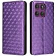 Чехол Deexe Rhombus Book для Motorola Edge 60 Pro - Purple (381705V)