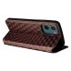 Чохол Deexe Rhombus Book для Motorola Moto G05 / Moto E15 - Brown (372702Z). Фото 4 з 10
