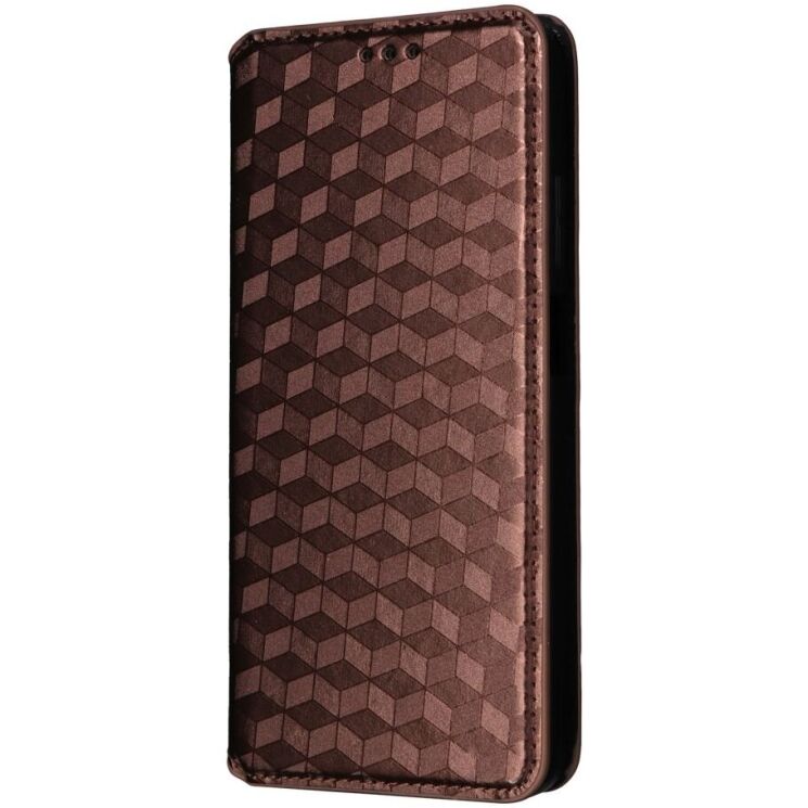 Чохол Deexe Rhombus Book для Motorola Moto G05 / Moto E15 - Brown: фото 7 з 10