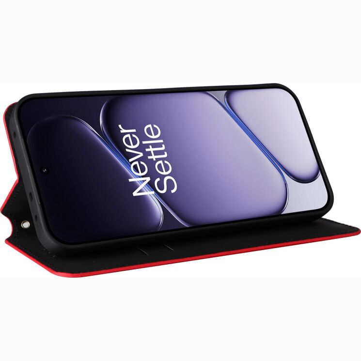 Чохол Deexe Rhombus Book для OnePlus Nord 6 - Red (411901R) Чохол Deexe Rhombus Book для OnePlus Nord 6 - Red: фото 3 з 10
