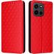 Чохол Deexe Rhombus Book для OnePlus Nord 6 - Red (411901R). Фото 1 з 10