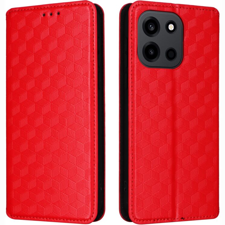 Чохол Deexe Rhombus Book для OnePlus Nord 6 - Red (411901R) Чохол Deexe Rhombus Book для OnePlus Nord 6 - Red: фото 1 з 10