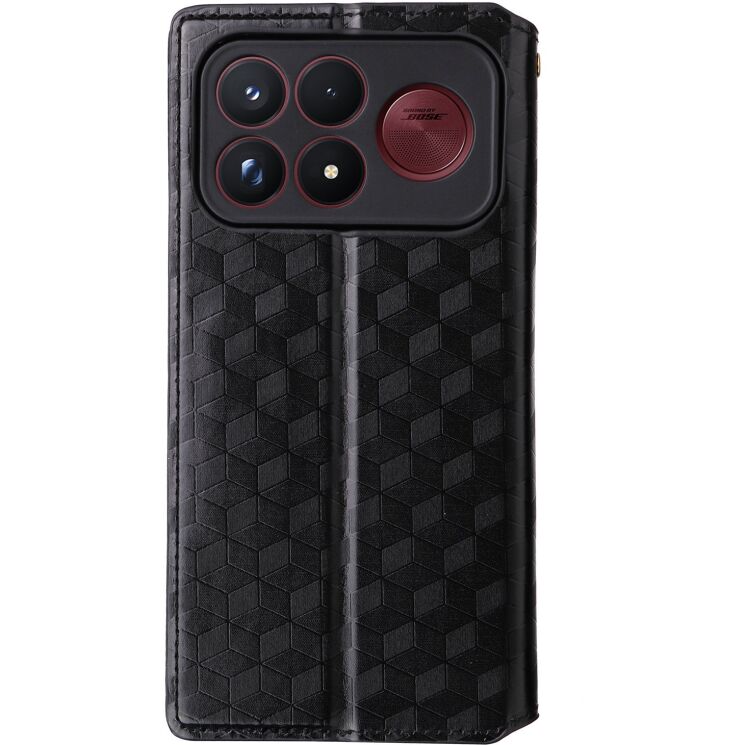 Чехол Deexe Rhombus Book для Xiaomi Poco F9 Ultra - Black: фото 8 из 10