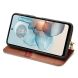 Чехол Deexe Rhombus Wallet для Motorola Moto G24 Power - Brown (347906Z). Фото 3 из 6