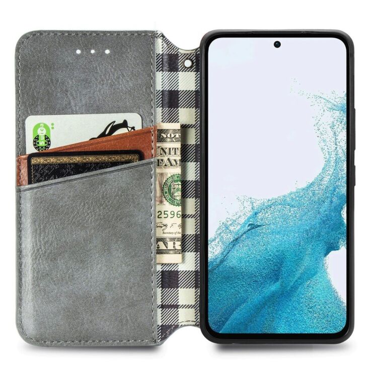 Чехол Deexe Rhombus Wallet для Samsung Galaxy A36 (A366) / A56 (A566) - Grey: фото 2 из 9