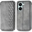 Чехол Deexe Rhombus Wallet для Xiaomi Poco X8 Pro - Grey (409027H)