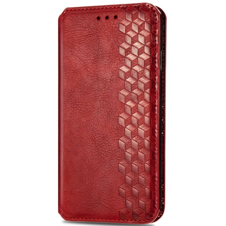 Чехол Deexe Rhombus Wallet для Xiaomi Redmi Note 15 Pro Plus / Poco M8 Pro 5G - Red: фото 4 из 6