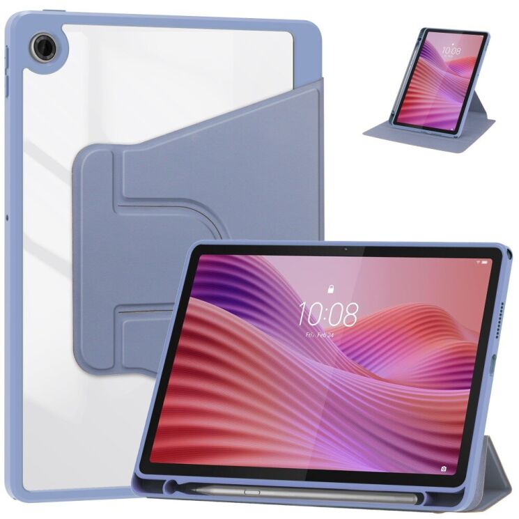 Чехол Deexe Rotary Case для Lenovo Tab (TB311) - Purple: фото 1 из 7