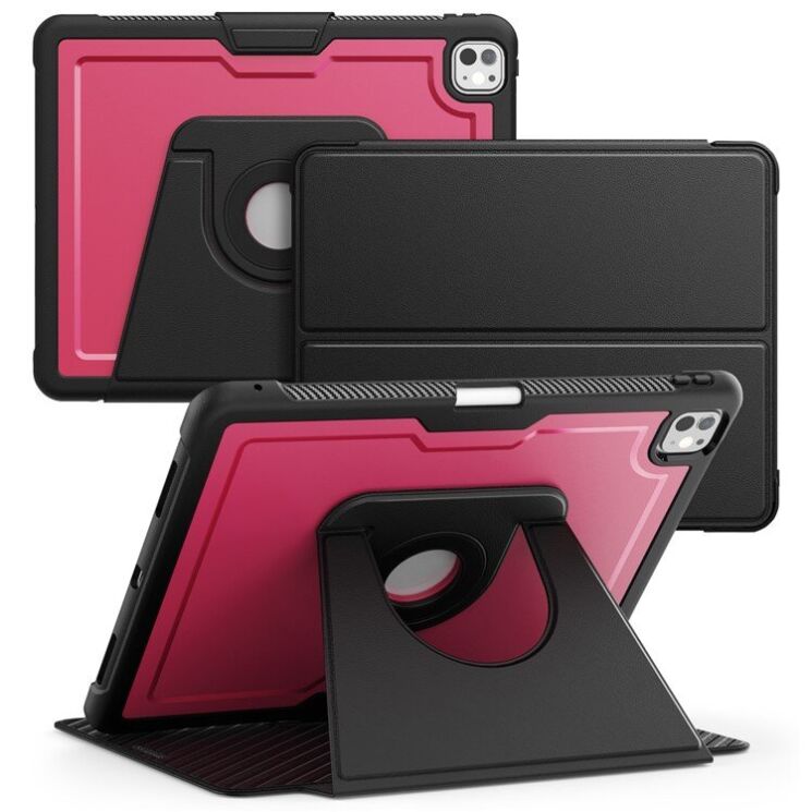 Чехол Deexe Urban Rotary для Apple iPad Pro 13 (2024) - Wine Red: фото 1 из 12