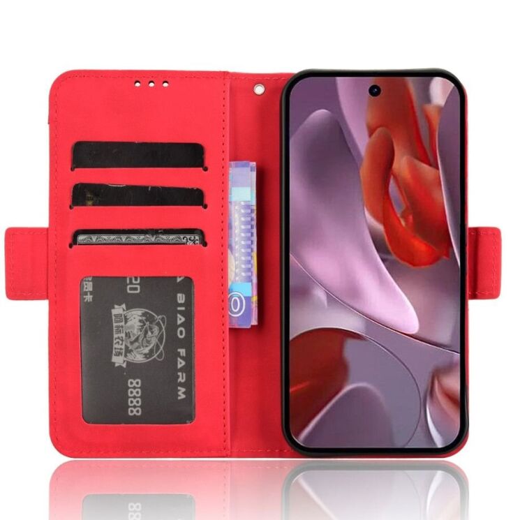 Чехол Deexe Wallet Stand для Google Pixel 9a - Red: фото 3 из 7