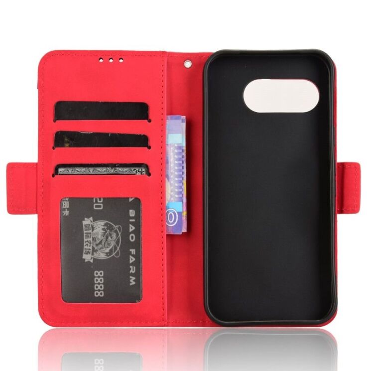 Чехол Deexe Wallet Stand для Google Pixel 9a - Red: фото 5 из 7