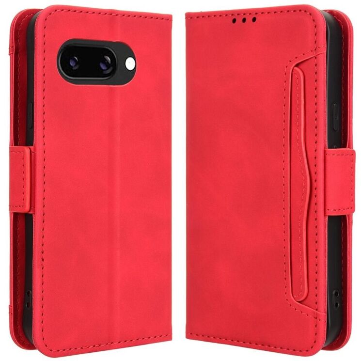 Чехол Deexe Wallet Stand для Google Pixel 9a - Red: фото 1 из 7