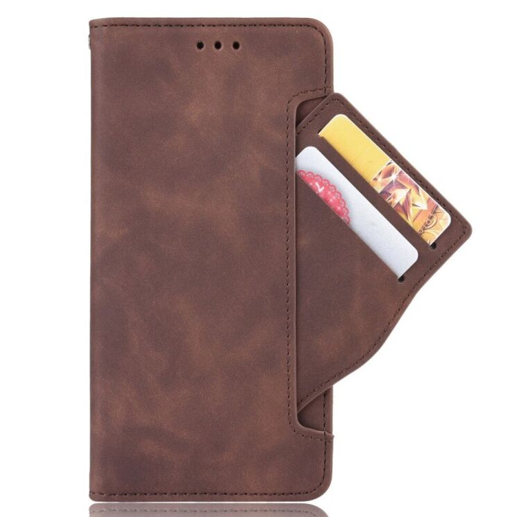 Чохол-книжка з кишеньками Deexe Wallet Stand для Infinix Note 11 (X663B) / Note 12 (X663) - Brown: фото 3 з 9