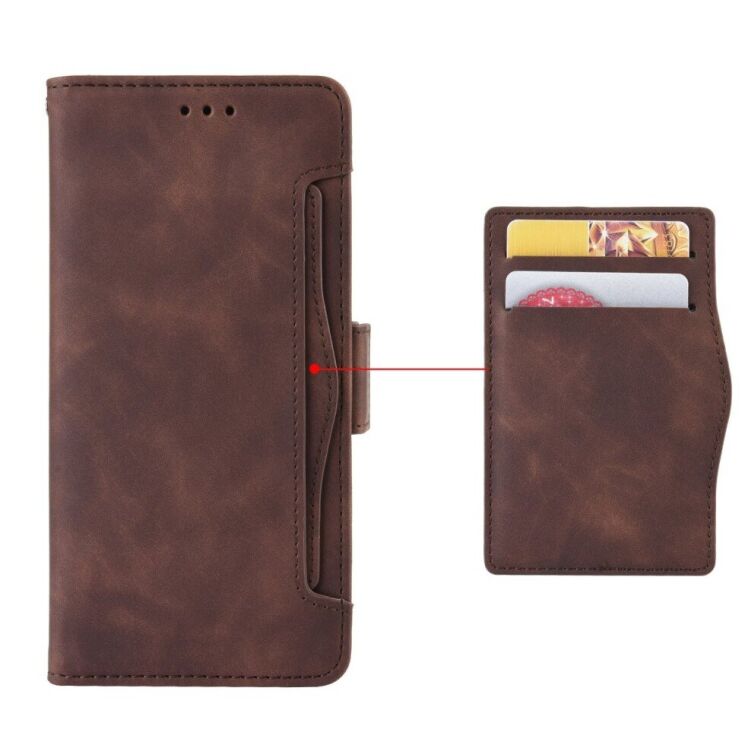 Чохол-книжка з кишеньками Deexe Wallet Stand для Infinix Note 11 (X663B) / Note 12 (X663) - Brown: фото 4 з 9