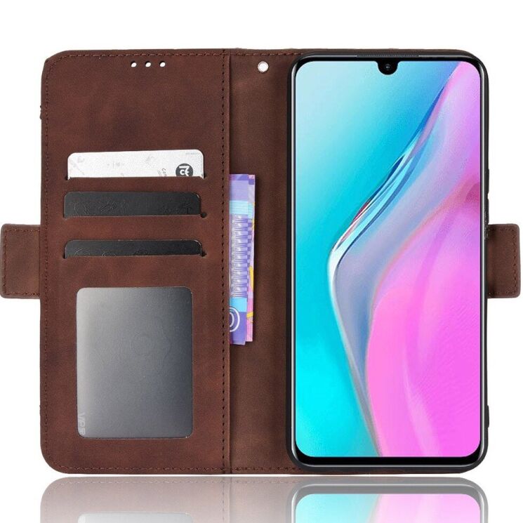 Чохол-книжка з кишеньками Deexe Wallet Stand для Infinix Note 11 (X663B) / Note 12 (X663) - Brown: фото 6 з 9