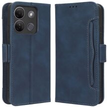 Чехол Deexe Wallet Stand для Infinix Smart 7 HD (X6516) - Blue: фото 1 из 7