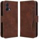 Чехол Deexe Wallet Stand для Motorola Moto G85 - Brown (357010Z). Фото 1 из 7