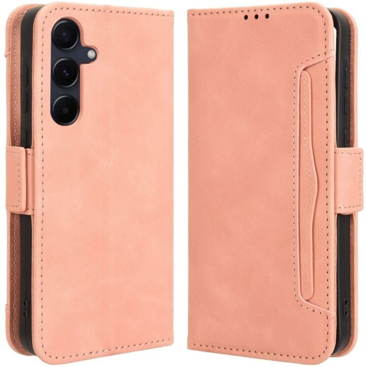 Чохол Deexe Wallet Stand для Samsung Galaxy A35 (A356) - Pink: фото 1 з 7