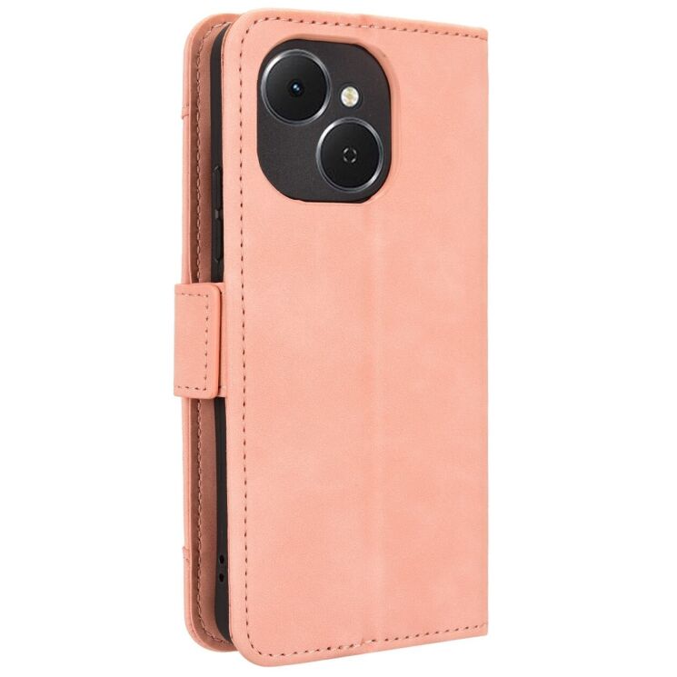 Чехол-книжка с кармашками Deexe Wallet Stand для TECNO Spark 40C - Pink: фото 7 из 15