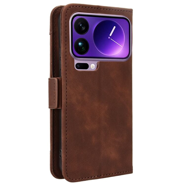 Чехол-книжка с кармашками Deexe Wallet Stand для Xiaomi 17 Pro - Brown (390711Z) Чехол-книжка с кармашками Deexe Wallet Stand для Xiaomi 17 Pro - Brown: фото 6 из 15