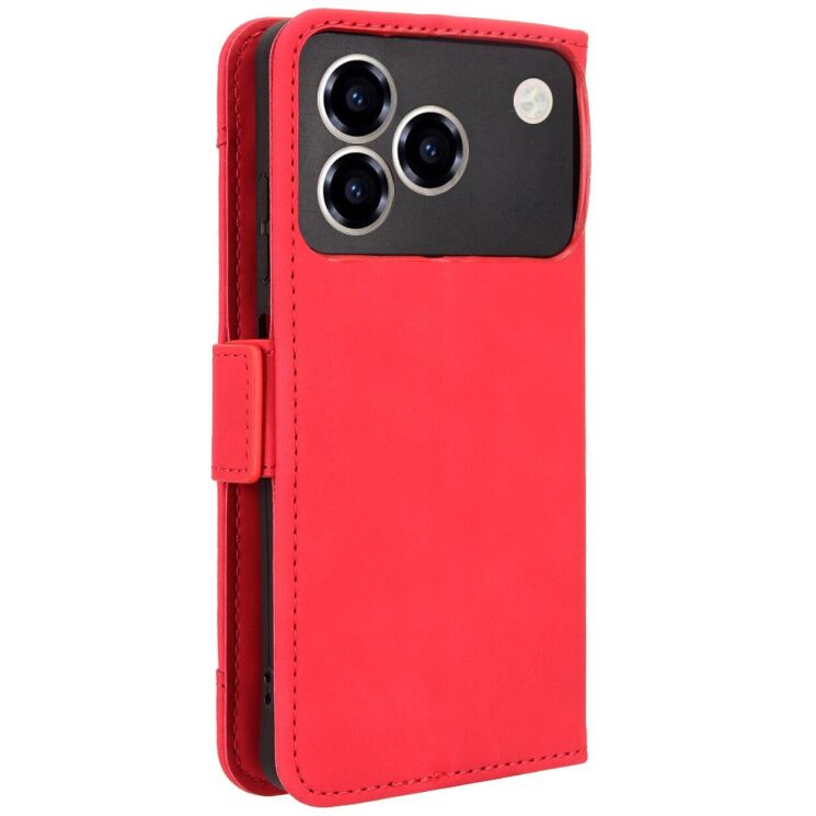 Чехол Deexe Wallet Stand для ZTE Blade A76 - Red: фото 6 из 15