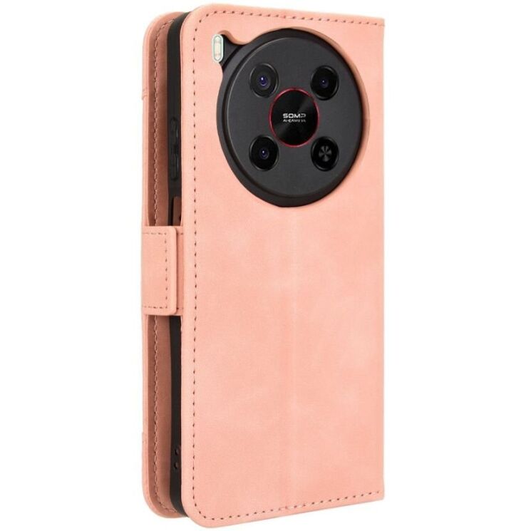 Чехол Deexe Wallet Stand для ZTE Nubia V70 Max - Pink: фото 8 из 15
