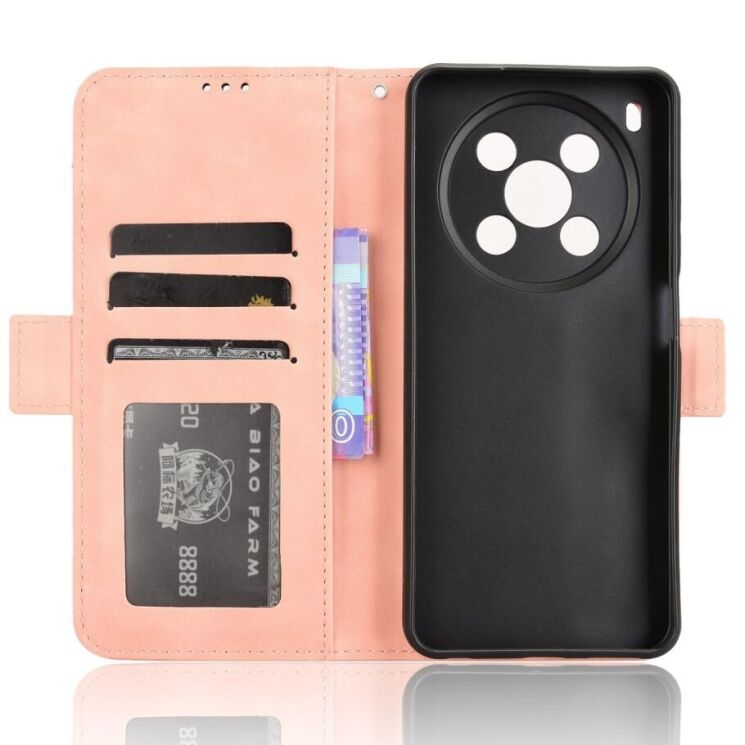 Чехол Deexe Wallet Stand для ZTE Nubia V70 Max - Pink: фото 6 из 15