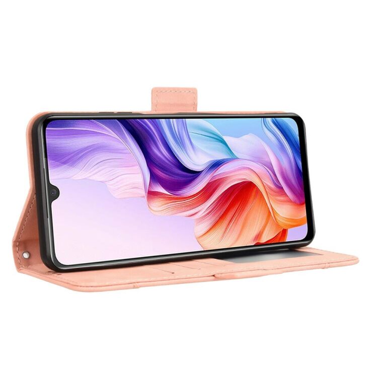 Чехол Deexe Wallet Stand для ZTE Nubia V70 Max - Pink: фото 7 из 15