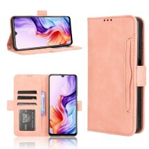Чехол Deexe Wallet Stand для ZTE Nubia V70 Max - Pink: фото 1 из 15