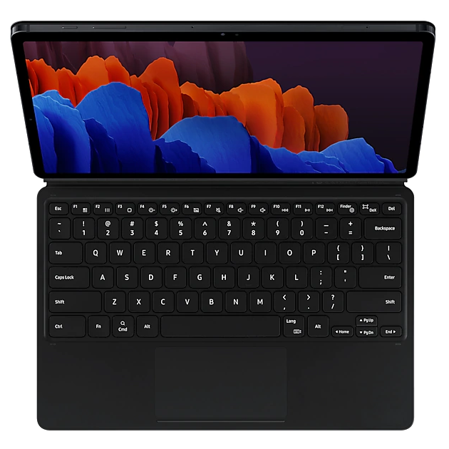 Чехол-клавиатура Book Cover Keyboard для Samsung Galaxy Tab S7 Plus (T970/975) / S8 Plus (T800/806) EF-DT970BBRGRU - Black: фото 2 из 8