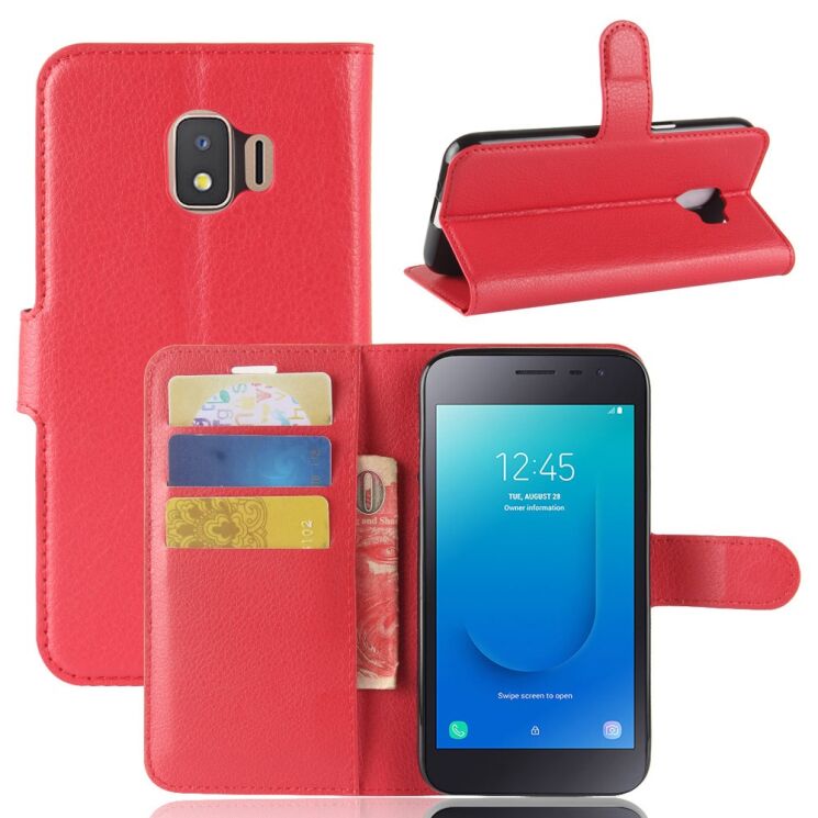 Чохол-книжка Deexe Book Type для Samsung Galaxy J2 Core (J260) - Red: фото 1 з 6