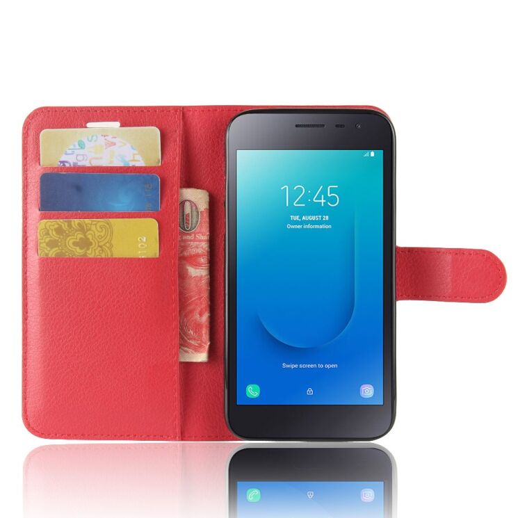 Чохол-книжка Deexe Book Type для Samsung Galaxy J2 Core (J260) - Red: фото 4 з 6