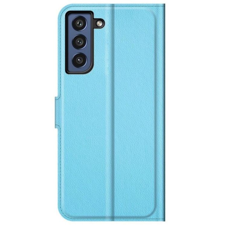 Чехол-книжка Deexe Book Type для Samsung Galaxy S21 FE (G990) - Blue: фото 4 из 8