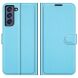 Чехол-книжка Deexe Book Type для Samsung Galaxy S21 FE (G990) - Blue (230627L). Фото 2 из 8