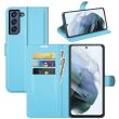 Чехол-книжка Deexe Book Type для Samsung Galaxy S21 FE (G990) - Blue (230627L)