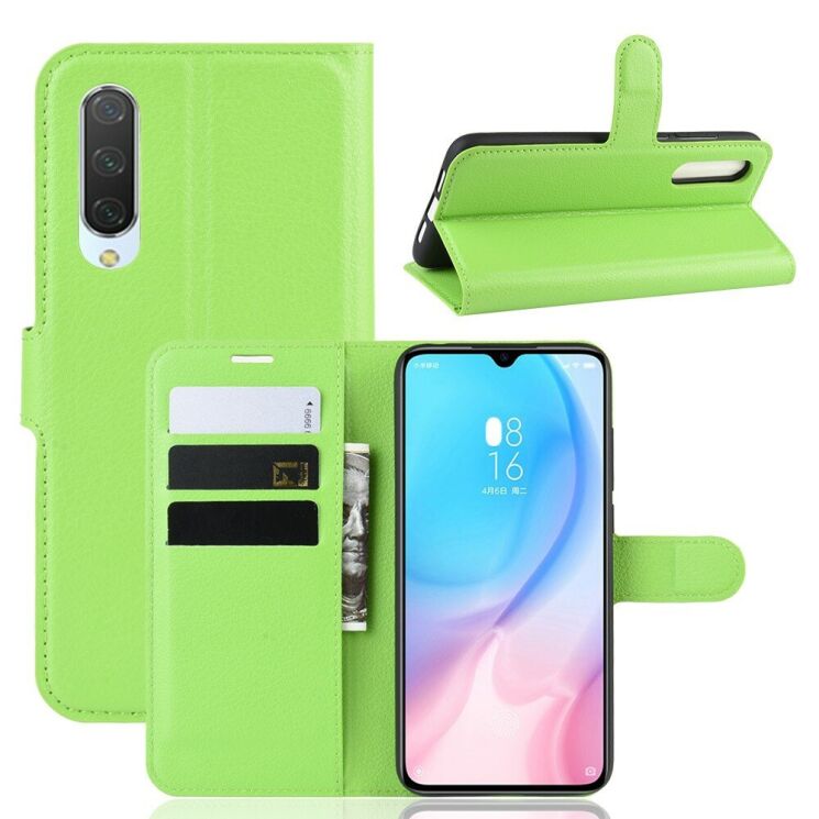 Класичний чохол-книжка Deexe Book Type для Xiaomi Mi CC9 / Mi 9 Lite - Green: фото 1 з 6