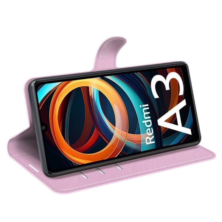 Чохол-книжка Deexe Book Type для Xiaomi Redmi A3 - Pink: фото 3 з 6