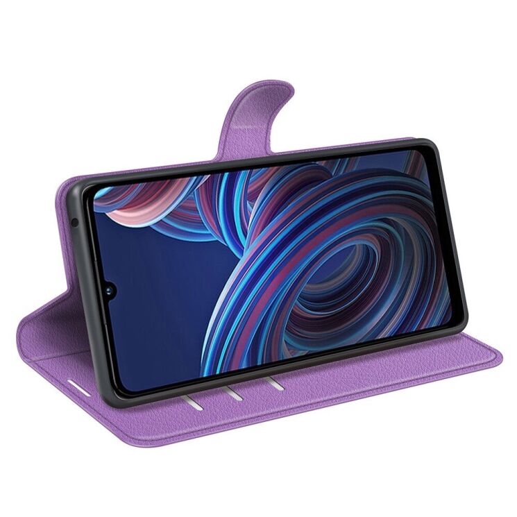 Чехол-книжка Deexe Book Type для ZTE Blade A72 5G - Purple: фото 3 из 6