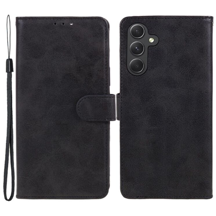 Чохол-книжка Deexe Classic Stand для Samsung Galaxy M35 (M356) - Black: фото 1 з 7